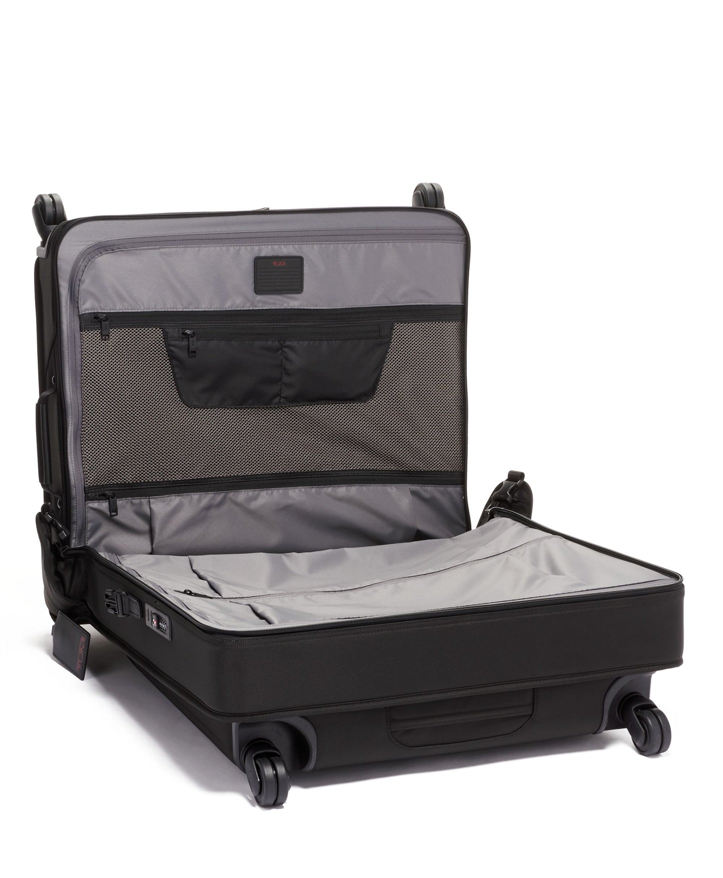 Alpha Extended Trip 4 Wheeled Garment Bag- Black