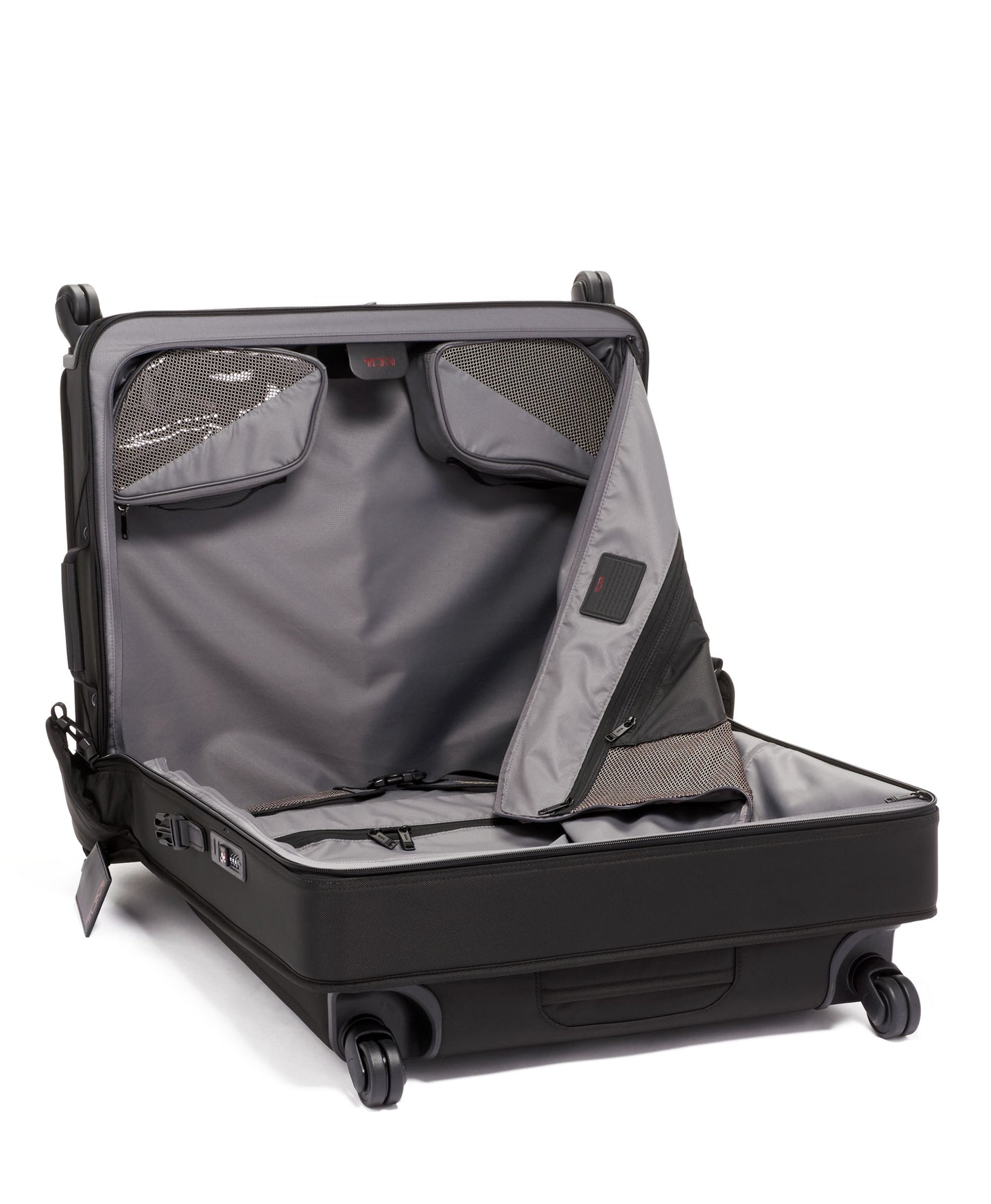 Alpha Extended Trip 4 Wheeled Garment Bag- Black