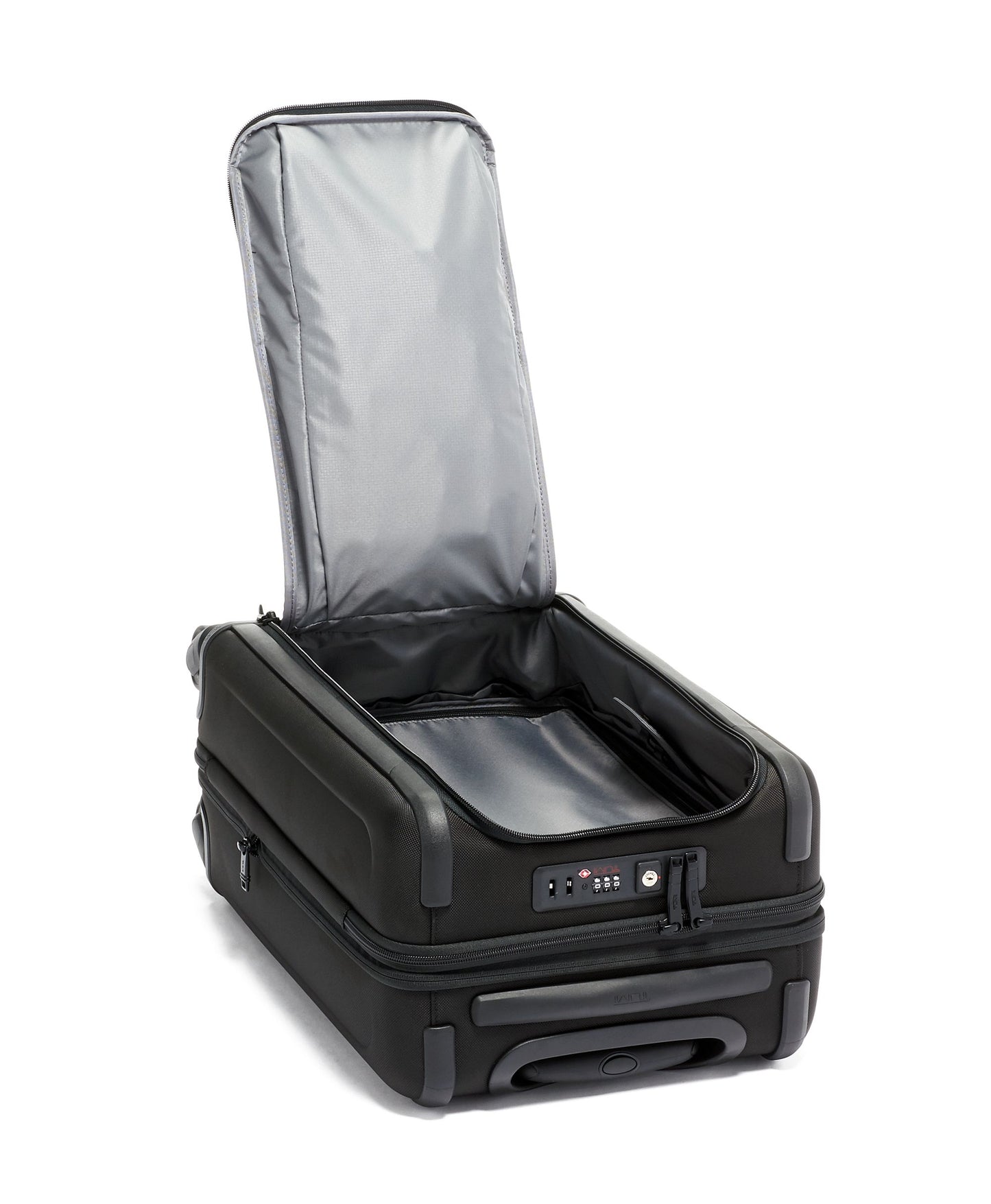 Alpha International Dual Access 4 Wheeled Carry-On - Black