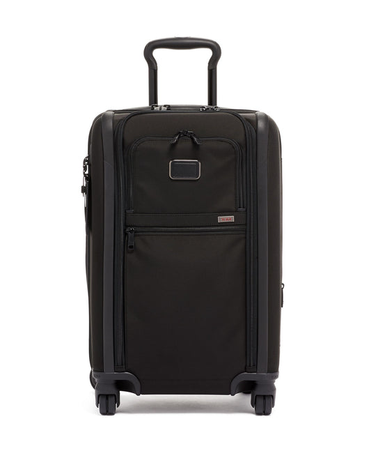 Alpha International Dual Access 4 Wheeled Carry-On - Black