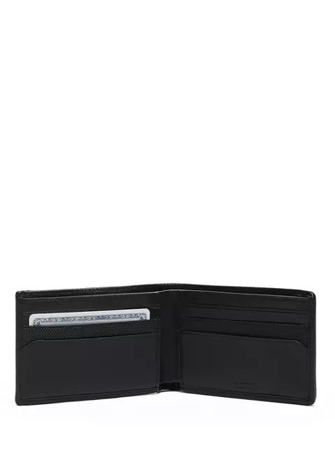Alpha Slim Single Billfold- Black
