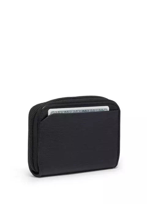 Nassau Zip Around Card Case - Black Embossed