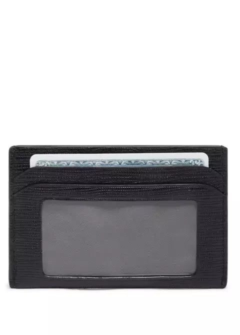 Nassau Slim Card Case - Black Embossed