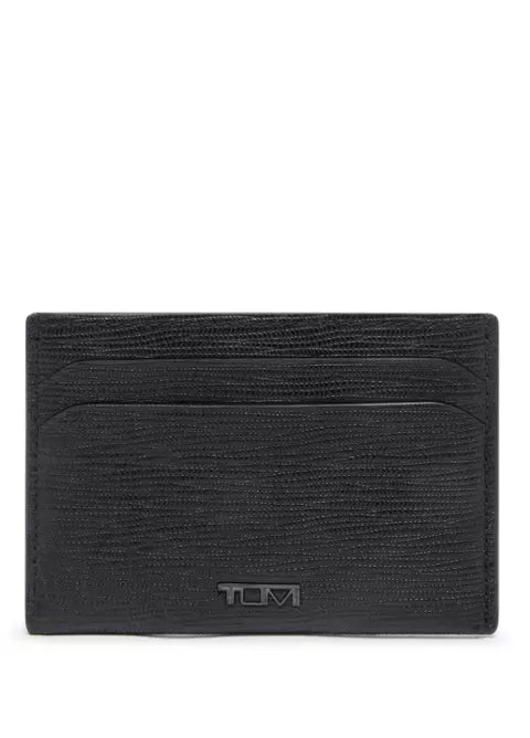 Nassau Slim Card Case - Black Embossed