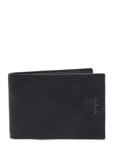 Nassau Slim Single Billfold - Black Embossed