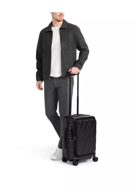 19 Degree Front Access Large Front Access Expandable Carry On - Black Texture