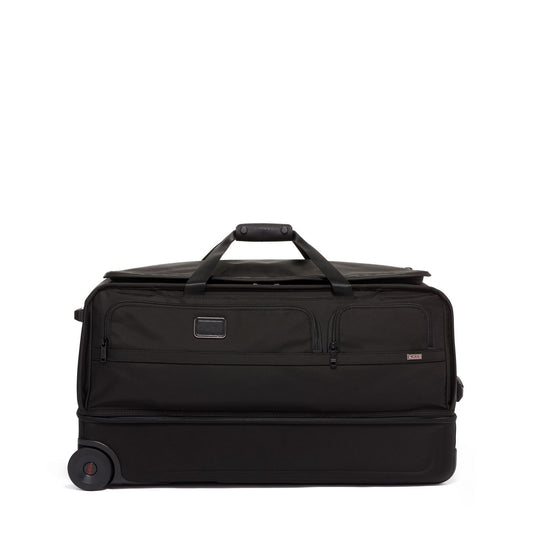 Alpha Large Split 2 Wheeled Duffel- Black