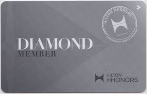 Hilton Honors Diamond Status Upgrade