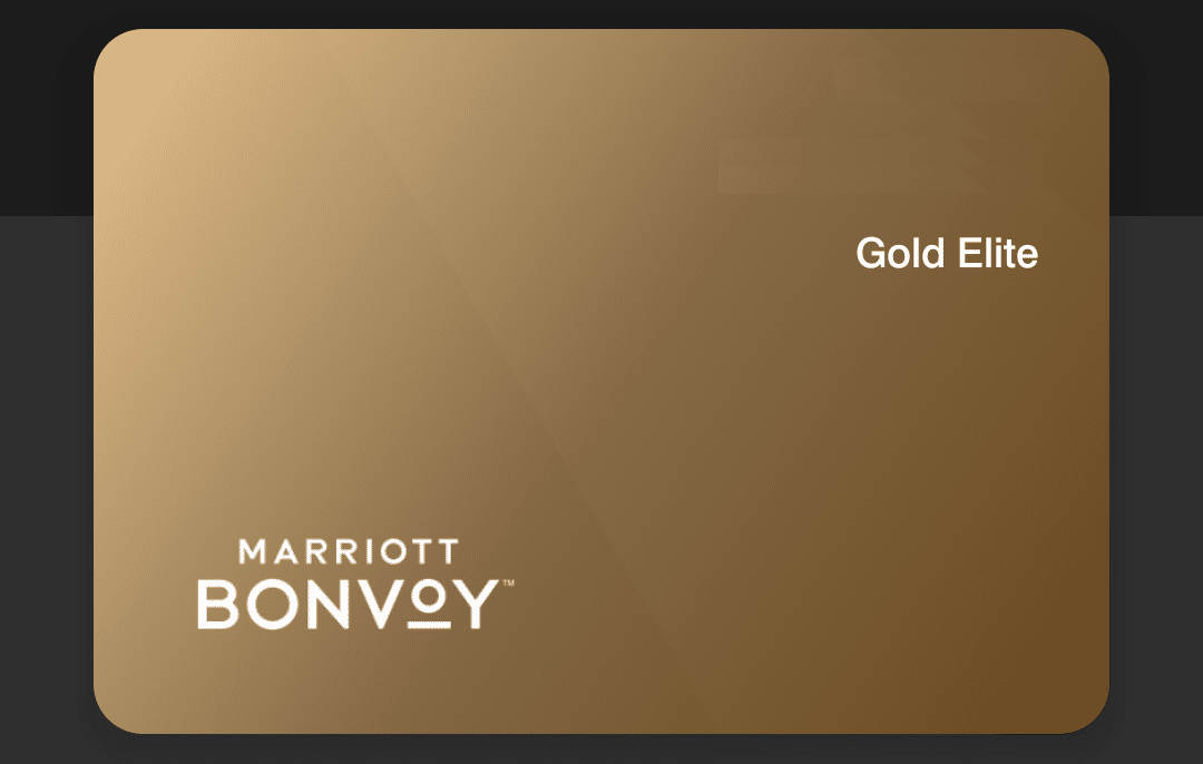 Marriott Bonvoy Gold Elite Status Upgrade